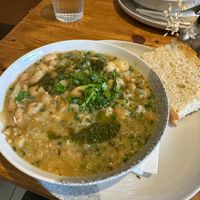 Bean stew (I think it was supposed to have vegan feta, but they had run out). The herby drizzle was amazing at Café Bouchère  in Pickering
