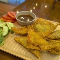Crispy vegan dumplings at LÁ Kitchen - Cafe & Bistro - Breakfast & Vegan food Catba in Hải Phòng