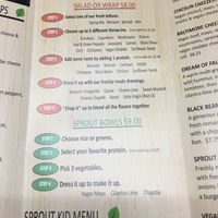 Salad, wrap or bowl at Sprout Vegan 2.0 in Baltimore