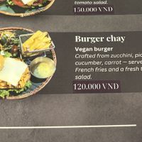 vegan zucchini burger   at Nhà An - Vietnamese local food restaurant and vegan in Da Nang