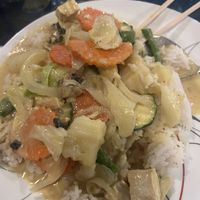 vegan yellow curry with tofu  at New Chiang Mai in Hilo
