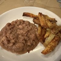 Bean stew with potatoes and parsnips  at Ristorante Agrituristico Il Ciliegio in Toscana