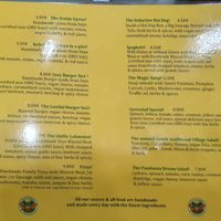 Menu at Vegan Stories by Konstantinos in Athens