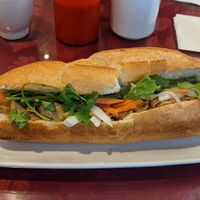 Yuba sandwich at Petit Marche Vege in Montreal