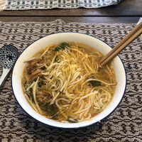 Bun bo hue  at Petit Marche Vege in Montreal
