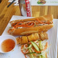 Banh mi at Petit Marche Vege in Montreal