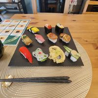 Sushi set at VEGGIE SUSHI JAPAN - ヴィーガン寿司専門店 in Tokyo