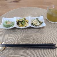 Appetizers (from the Sushi set) at VEGGIE SUSHI JAPAN - ヴィーガン寿司専門店 in Tokyo