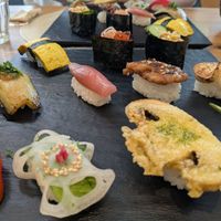 So much variety at VEGGIE SUSHI JAPAN - ヴィーガン寿司専門店 in Tokyo