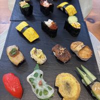 Beautifully crafted sushi 🤩 at VEGGIE SUSHI JAPAN - ヴィーガン寿司専門店 in Tokyo