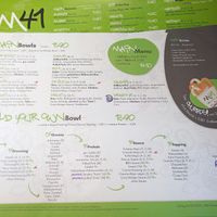 Menu with clearly labelled vegan options at Main41 in Sachsen