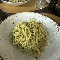 Spaghetti Pesto - delicious!  at K - Vegan in Los Cristianos