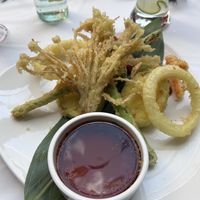 Tempura , avoid the saucee  at Estoril y Murasaki in Guanajuato