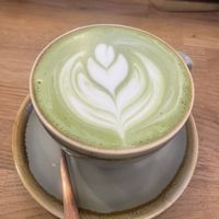 Almond Milk Matcha  at Kali Cafe in South Oxfordshire