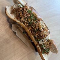 Weißwurst-Hotdog  at Die Vegane Fleischerei in Stuttgart