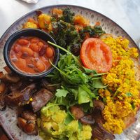 Absolutely banging vegan breakfast here 11/10 !! at The Skinny Kitchen - West End in Ibiza