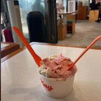 vanilla and strawberry ice cream at Play with Years - 素年 in Kowloon
