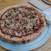 Shroom pizza at Nell's Pizza - Chorlton in Manchester