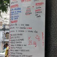 Menu of the day, Saturday May 2023 at Vida y Salud in Lima