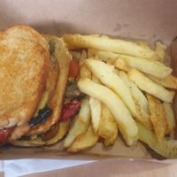 Grilled Vegetable Sandwich and Chips at The Windmills Kitchen in Kwazulu-natal