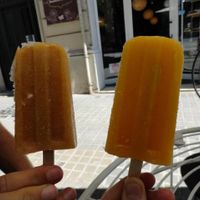 Vegan ice lolly at Daniela Bakery in Barcelona