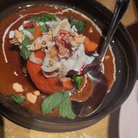 Pumpkin and sauce at Tiger Lily in København