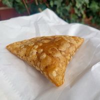 Apple Crumble Samosa. at Auntie's in England