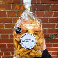 Auntie's Indian Crisps. at Auntie's in England