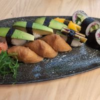 12 pieces of vegan sushi at NK Sushi Takame in Gothenburg