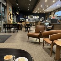 Pumpkin spice latte and Spicy Falafelpocket  at Starbucks  in Long Beach
