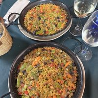 Paella vegetariana  at Restaurante La Decana in Sevilla
