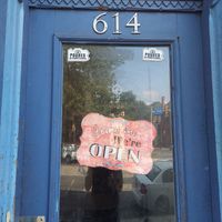 Front door at The Vegetable Hunter Cafe and Boutique Brewery in Harrisburg