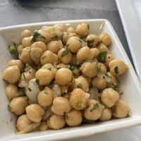 Chickpea salad side (very cumin-y) at The Vegetable Hunter Cafe and Boutique Brewery in Harrisburg