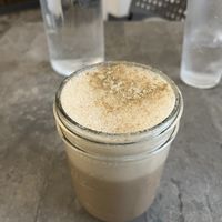 Rose Cardamom Latte  at The Vegetable Hunter Cafe and Boutique Brewery in Harrisburg