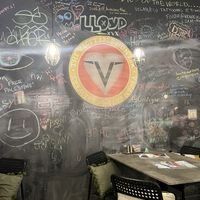 Chalk board   at The Vegetable Hunter Cafe and Boutique Brewery in Harrisburg