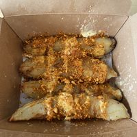 Peruvian potatoes   at The Vegetable Hunter Cafe and Boutique Brewery in Harrisburg