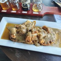 chicken and pumpkin waffles at The Vegetable Hunter Cafe and Boutique Brewery in Harrisburg