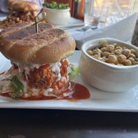 Buffalo blue cheese sandwich   at The Vegetable Hunter Cafe and Boutique Brewery in Harrisburg