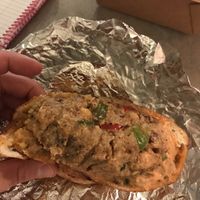 Crab cake sandwich  at The Vegetable Hunter Cafe and Boutique Brewery in Harrisburg