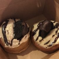 Oreo donuts at The Vegetable Hunter Cafe and Boutique Brewery in Harrisburg