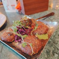 Beetroot kebab at OMNOM Birmingham in Birmingham