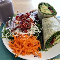 Om'echaye Wrap with Pre-Workout Smoothie  at Om'echaye Kitchen in Hallandale Beach