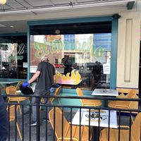 Outdoor seating. QR code on the table to order from they will bring it out to you. Drinks have to be ordered inside￼ at El Borracho - Pike Place Market in Seattle
