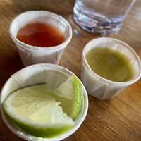 sauces  at El Borracho - Pike Place Market in Seattle
