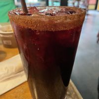 Hibiscus margarita   at El Borracho - Pike Place Market in Seattle