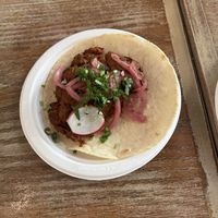 Jackfruit taco  at El Borracho - Pike Place Market in Seattle