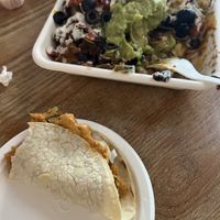 Nachos and chipotle potato taco  at El Borracho - Pike Place Market in Seattle