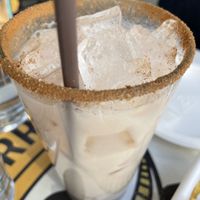 Horchata with rice milk  at El Borracho - Pike Place Market in Seattle
