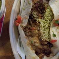 Barbacoa burrito. at El Borracho - Pike Place Market in Seattle