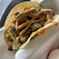 Chipotle potato taco -meh  at El Borracho - Pike Place Market in Seattle